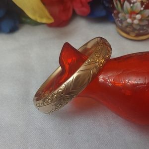 Antique Rose Gold Filled Bangle Bracelet